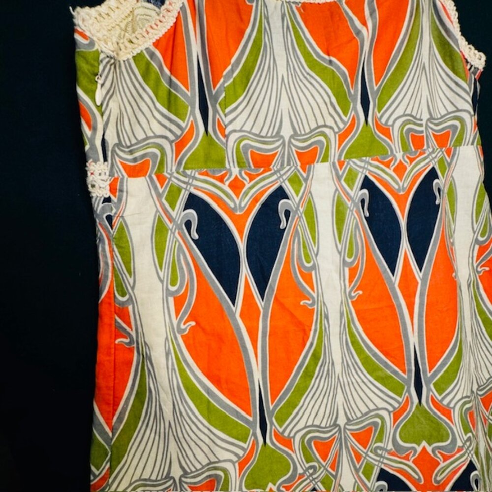 Womens Venis Art Nouveau Sundress Lined Size XS Multicolor - Picture 5 of 9